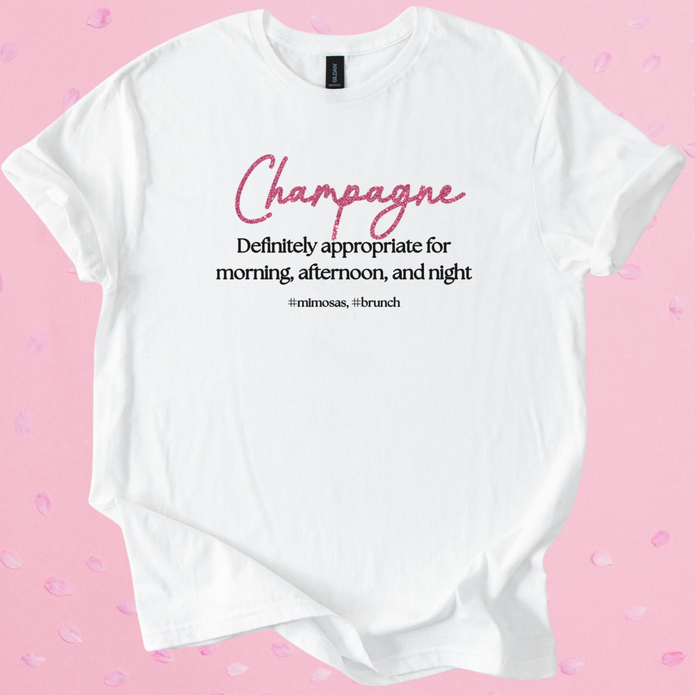 Champagne Brunch Softstyle Shirt-Wear to Show Champagne is Appropriate Any Time
